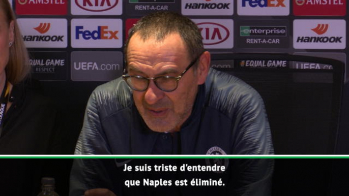 Quarts - Sarri voulait une finale Chelsea-Napoli