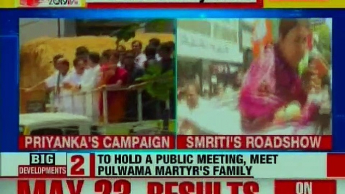 Priyanka Gandhi and Smriti Irani in Wayanad Today; Battle for Wayanad, Lok Sabha Election 2019