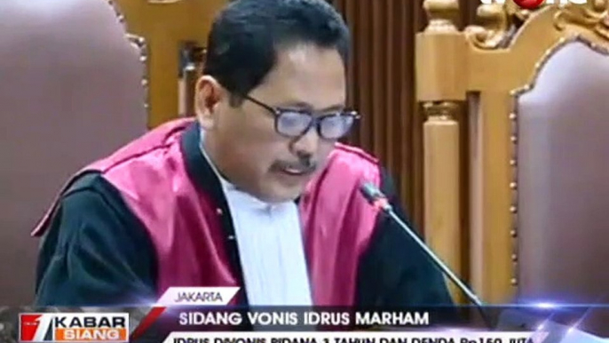 Idrus Marham Divonis 3 Tahun Penjara!