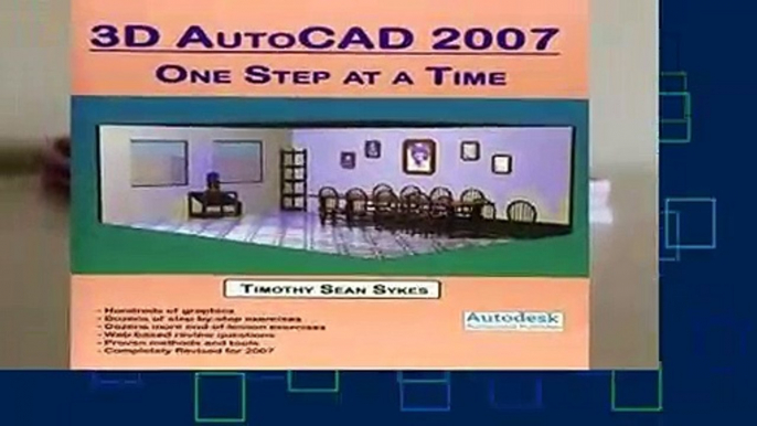 About For Books  3D AutoCAD 2007: One Step at a Time  For Kindle