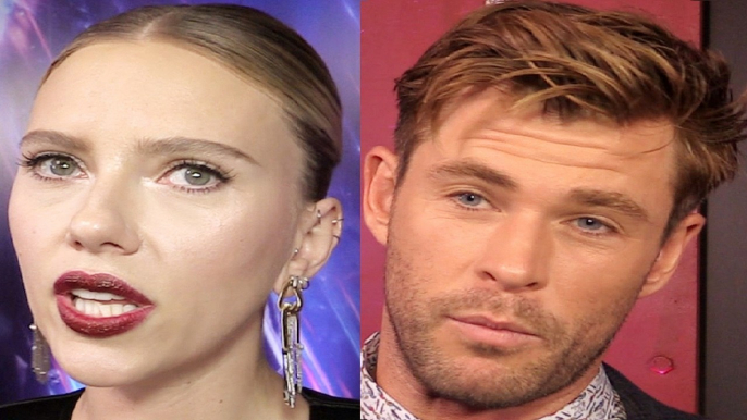 Scarlett Johansson & Chris Hemsworth Interview Avengers Endgame Premiere