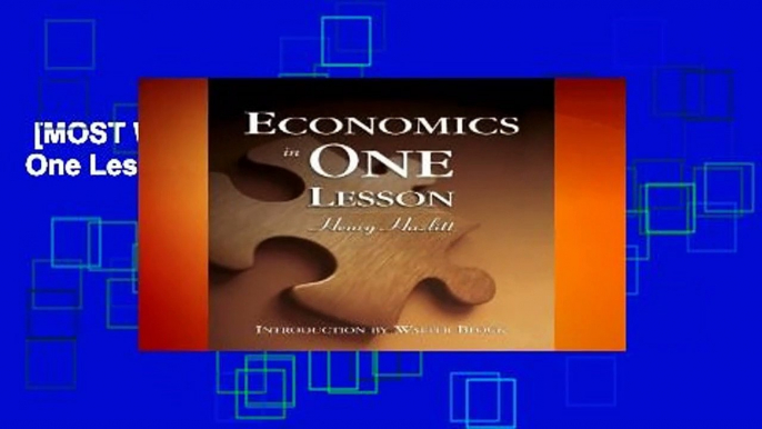 [MOST WISHED]  Economics in One Lesson by Henry Hazlitt