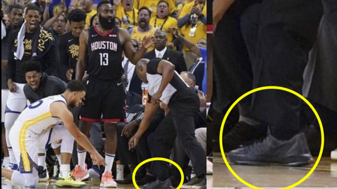 Referee Spotted Wearing KD SNEAKERS During Controversial Warriors v. Rockets Game