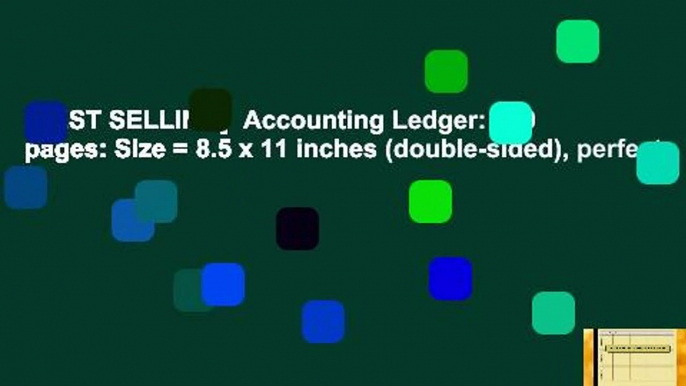 [BEST SELLING]  Accounting Ledger: 120 pages: Size = 8.5 x 11 inches (double-sided), perfect