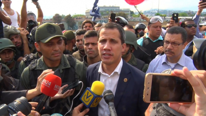 Guaidó: "Maduro no puede contar con el apoyo de las Fuerzas Armadas"