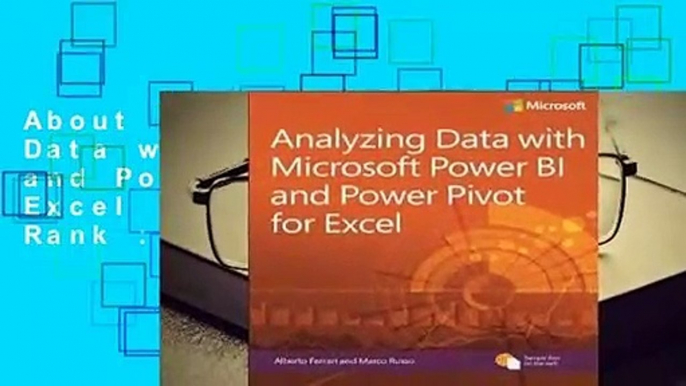 About For Books  Analyzing Data with Power BI and Power Pivot for Excel  Best Sellers Rank : #3