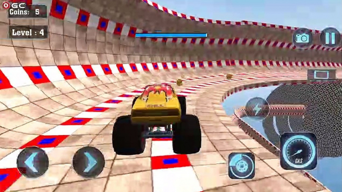 Monster Truck Mega Ramp Stunts Derby Crash Racing - 4x4 Truck Games - Android Gameplay Video