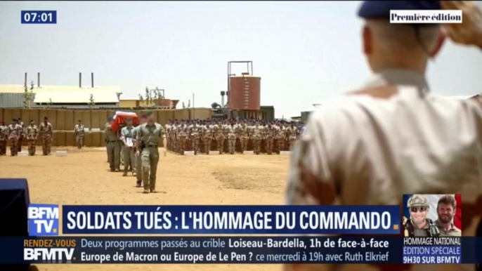 Les images de l'hommage du commando Hubert aux deux soldats français tués au Burkina Faso