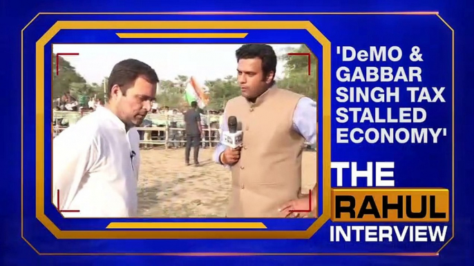 Congress President Rahul Gandhi Exclusive Interview On NewsX — GST & demonetisation stalled economy