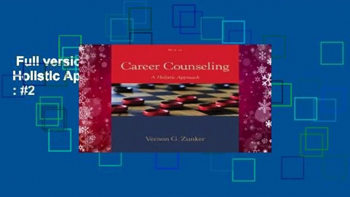 Full version  Career Counseling: A Holistic Approach  Best Sellers Rank : #2