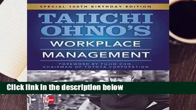 Any Format For Kindle  Taiichi Ohnos Workplace Management by Taiichi Ohno