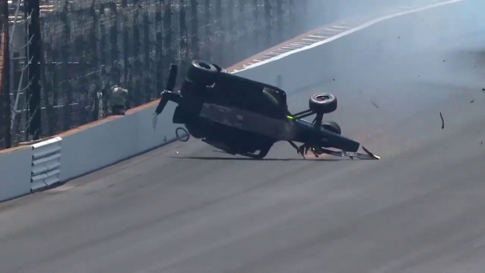 Indycar Indy 500 Indianapolis 2019 Qualifying Hinchcliffe Huge Crash