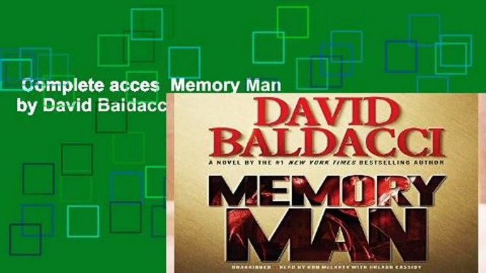 Complete acces  Memory Man by David Baldacci