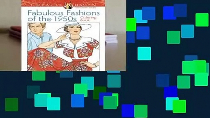 Trial New Releases  Adult Coloring Book Creative Haven Fabulous Fashions of the 1950s Coloring