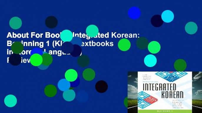 About For Books  Integrated Korean: Beginning 1 (Klear Textbooks in Korean Language)  Review