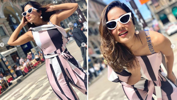 Hina Khan enjoys with boyfriend Rocky Jaiswal at Milan ; Check Out | FilmiBeat