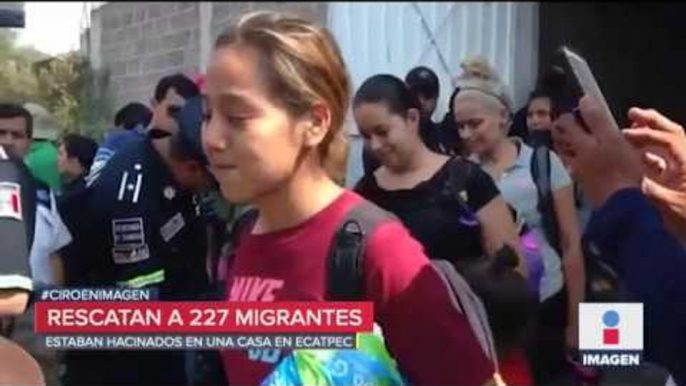 Rescatan a 227 migrantes hacinados en una casa de Ecatepec | Noticias con Ciro Gómez Leyva