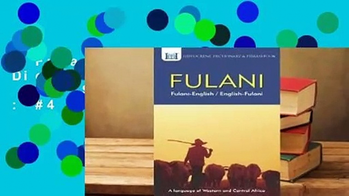 Fulani-English/ English-Fulani Dictionary & Phrasebook  Best Sellers Rank : #4