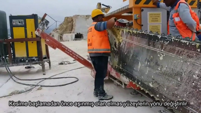 How does the chain arm cutting machine work in the quarries - How does the chain saw machine work in quarry