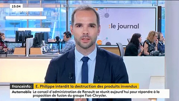 Gaspillage: Le Premier ministre Edouard Philippe annonce l'interdiction de la destruction des produits non alimentaires invendus d'ici 2023