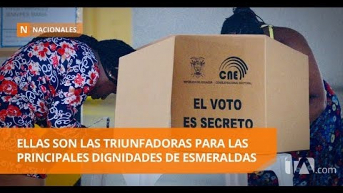 La alcaldía y prefectura de Esmeraldas quedan al mando de dos mujeres - Teleamazonas