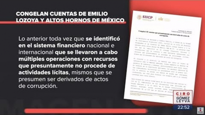 Congelaron cuentas del ex director de Pemex, Emilio Lozoya | Noticias con Ciro Gómez Leyva