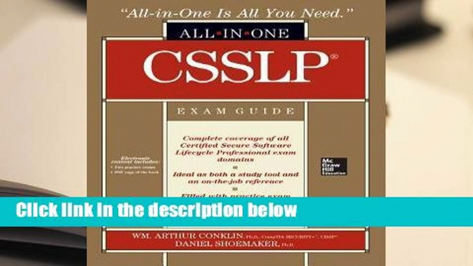 Full version  CSSLP Certification All-in-One Exam Guide  For Kindle