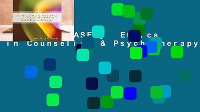 [NEW RELEASES]  Ethics in Counseling & Psychotherapy