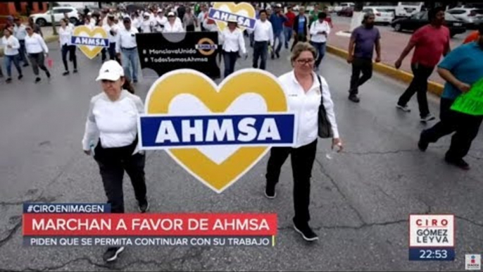 Trabajadores marchan a favor de Altos Hornos de México | Noticias con Ciro Gómez Leyva