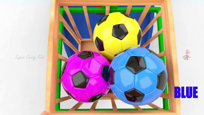 Color SoccerBalls Balance Toy Set 3D | Little Baby Fun Play Learning Colors Kids Educational Toys