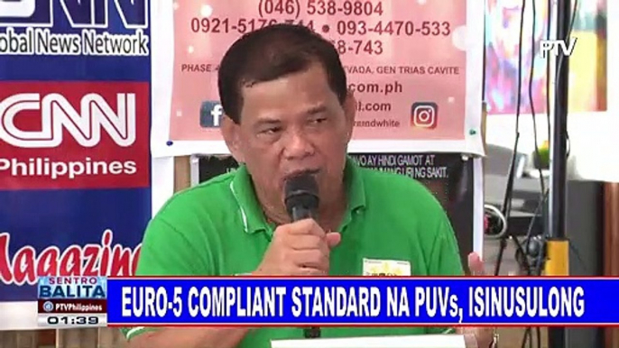 Euro-5 compliant standard na PUVs, isinusulong