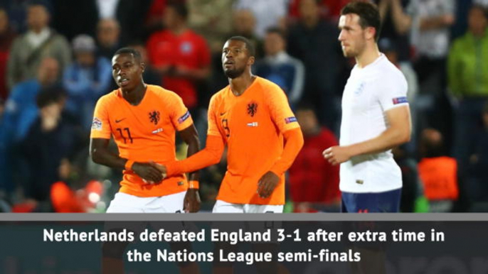 England lose UEFA Nations League semi-final against Netherlands