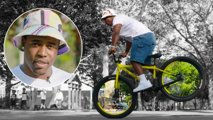 A$AP Ferg taught us how to ride a bike, from checking the brakes to popping a wheelie