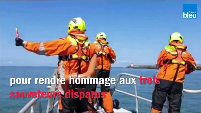 L'hommage de la SNSM au pays basque aux sauveteurs disparus aux Sables d'Olonne