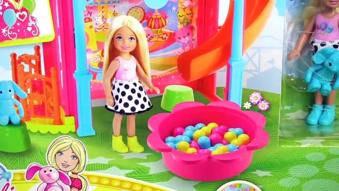 Barbie Chelsea Fun at The Fair - Funhouse Playset Ball Pit Fun Mirrors + Frozen Toddlers videos