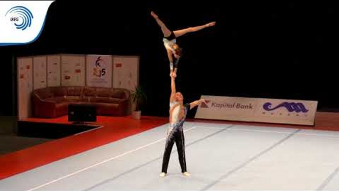 Ryan BARTLETT & Hannah BAUGHN (GBR) – 2015 Acrobatic European silver medallists Balance