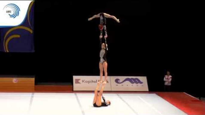 Women's group Belarus – 2015 Acrobatic European silver medallists Balance