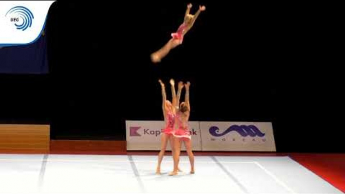 Women's group - 2015 Acrobatic European silver medallists, 11 -16