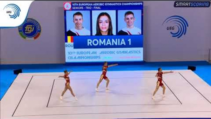 SAVULESCU,  PANAETE & BARNA (ROU) - 2017 Aerobics Europeans, bronze medallists trios