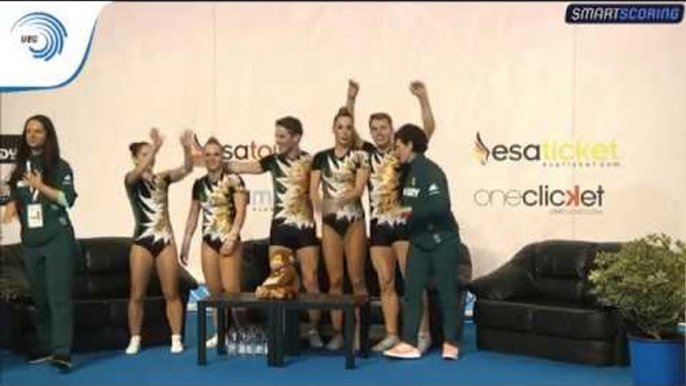 Hungary - 2017 Aerobics European bronze medallists, group