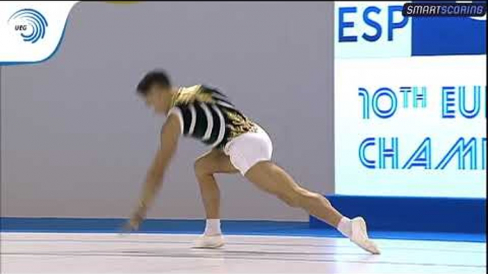 Pedro CABANAS (ESP) - 2017 Aerobics European silver medallist, individual men