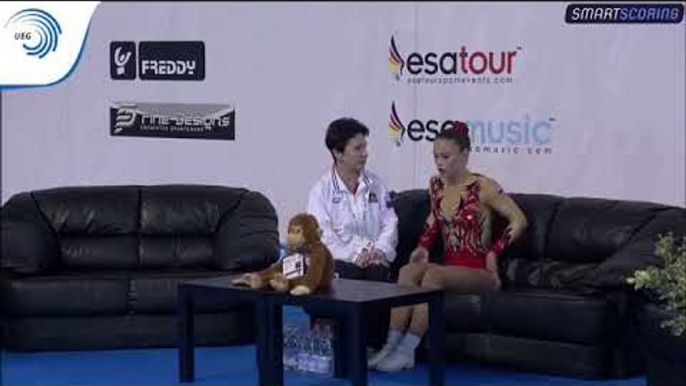 Ekaterina Gridina (RUS) - 2017 Aerobics European bronze medallist, junior individual women