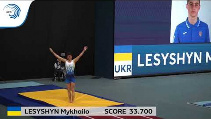 Ukraine - 2018 Tumbling European bronze medallists, men's junior team