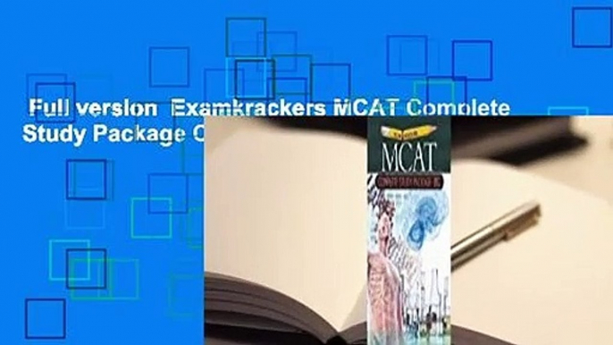 Full version  Examkrackers MCAT Complete Study Package Complete