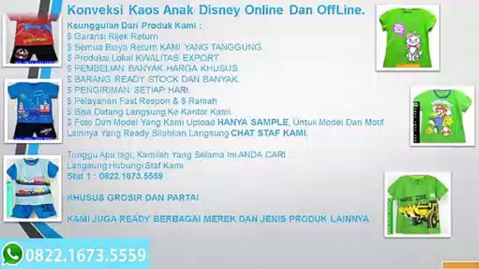 PROMO…!! WA 0822.1673.5559, Harga Kaos Anak Disney