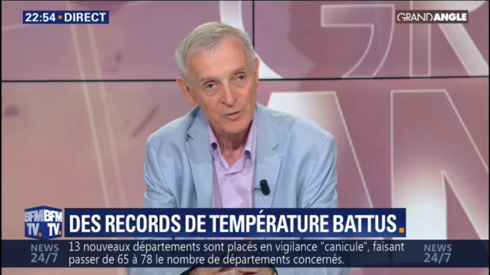 Canicule: le climatologue Jean Jouzel constate que "les températures records augmentent deux fois plus vite que les températures moyennes"