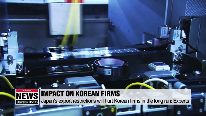 Japan's export restrictions will hurt Korean firms in the long run: Experts