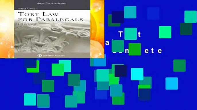 About For Books  Tort Law for Paralegals (Aspen College) Complete