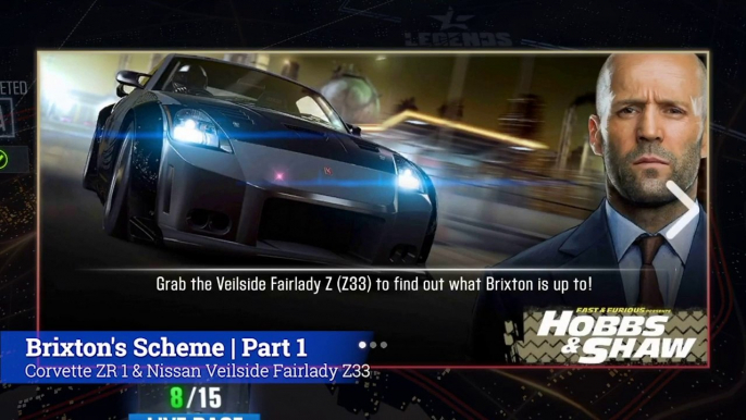 CSR Racing 2 | Events | Brixton's Scheme | Part 1 |Chevrolet Corvette ZR1 & Nissan Veilside Fairlady Z (Z33)