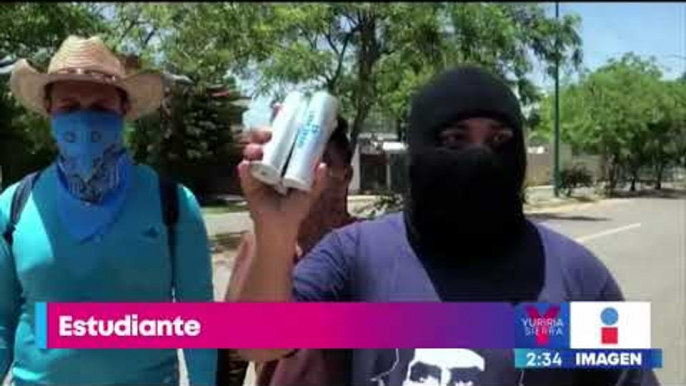 Policías antimotines desalojan a normalistas en Chiapas | Noticias con Yuriria Sierra